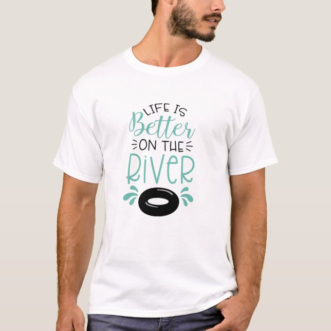 T-shirt Mieux Sur La Rivière (Devant)