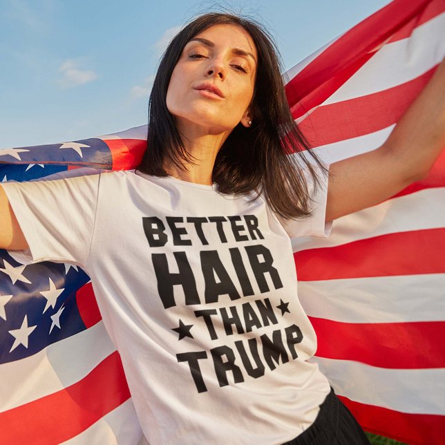 T-shirt Mieux vaut cheveux que Trump (Créateur téléchargé)