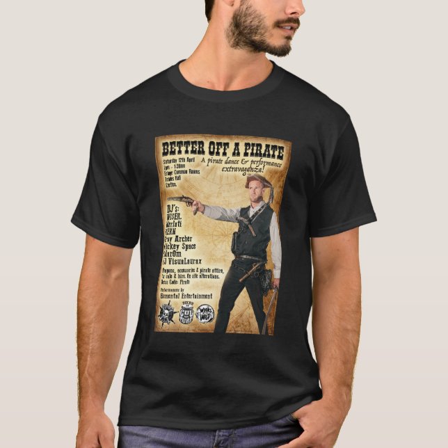 T-shirt Mieux vaut Un Pirate (Devant)