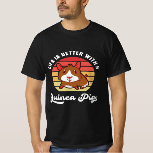 T-shirt Mieux Vivre Au Coucher Du Soleil Avec Un Cochon De