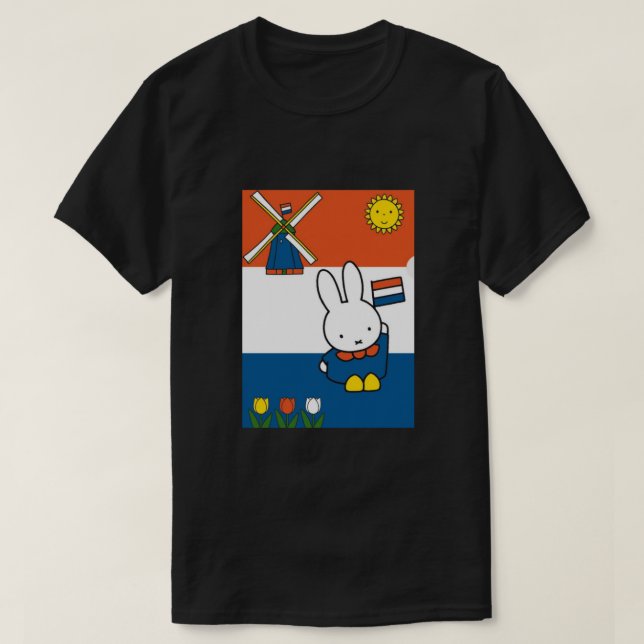 T-shirt Miffy en Hollande - Nijntje en Nederland (Design devant)