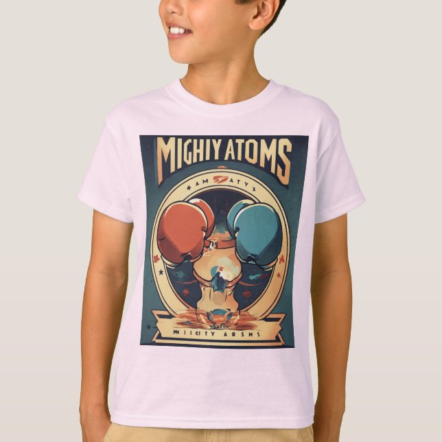 T-shirt Mighty Atoms – Abstract Logo for a Modern Women's  (Devant)