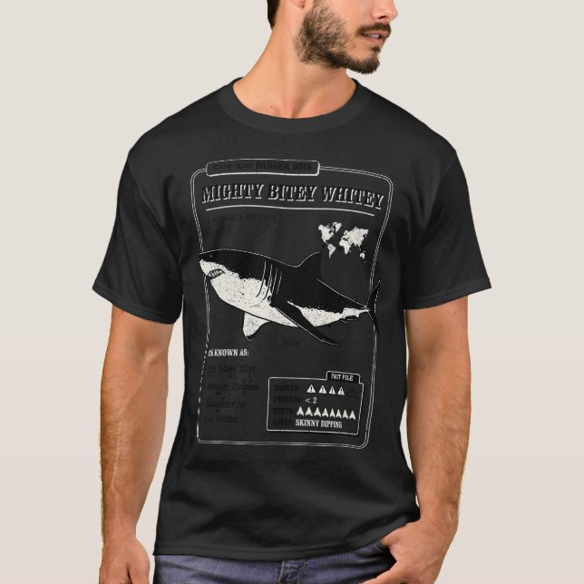 T-shirt Mighty Bitey Whitey (Devant)
