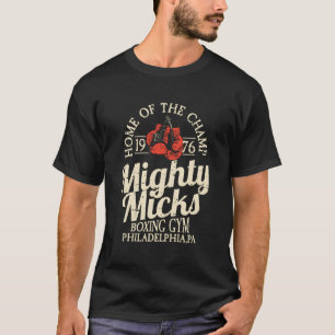 T-shirt Mighty Mick'S Boxing Gymnase Gants Vintages Retro
