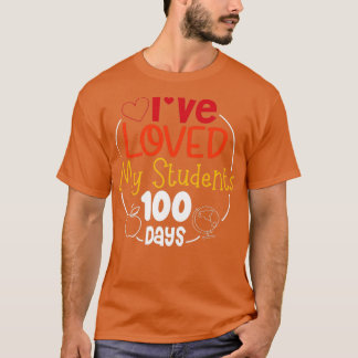 T-shirt mignon 100 jours de cadeau scolaireIx27a aimé mon 
