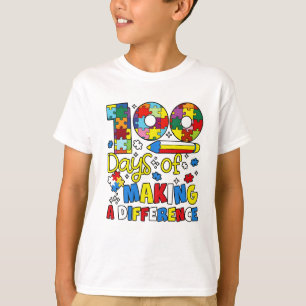 T-shirt Mignon 100 jours pour faire une différence Puzzle