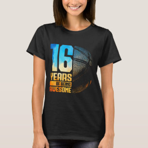 T-shirt Mignon 16ème Années Basketball Basketball 16 Vieux