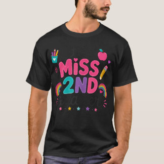 T-shirt Mignon 2e année Premier jour de deuxième année