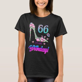 T-shirt Mignon 66 ans C'est mon anniversaire pour mes 66 a