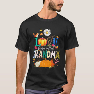 T-shirt Mignon Amour Être Appelée Grand-mère Halloween Tha