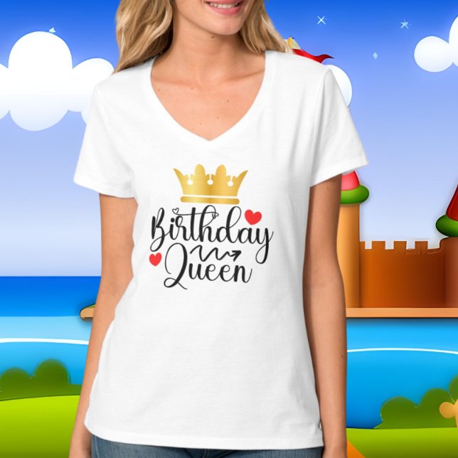 T-shirt mignon anniversaire Queen word art (Créateur téléchargé)