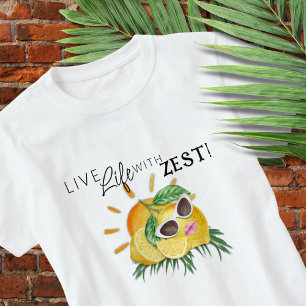 T-shirt mignon au zeste de citron