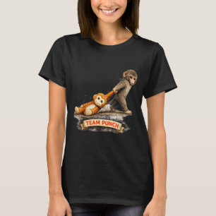 T-shirt Mignon bébé singe coup de poing zoo japon design M
