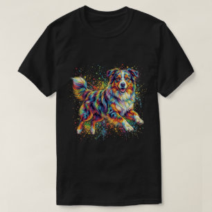 T-shirt Mignon Berger Australien Drôle Chien Coloré