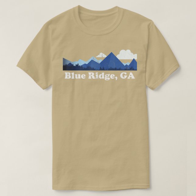 T-shirt Mignon Blue Ridge Georgia Mountains GA Retro Distr (Design devant)