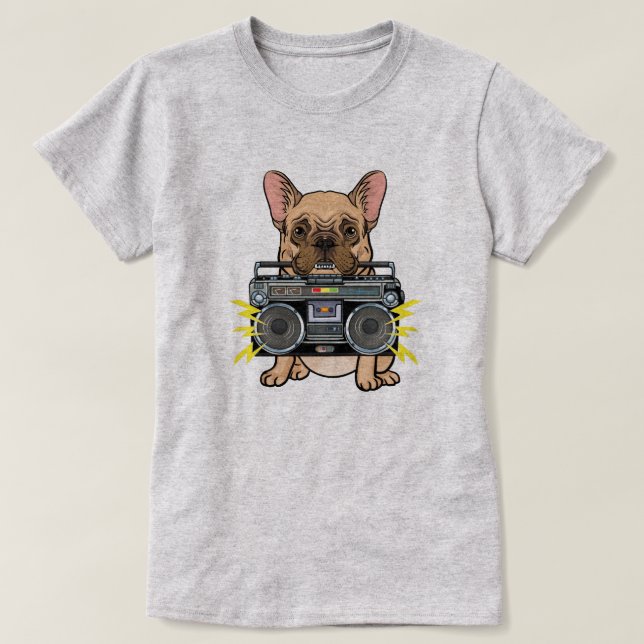 T-shirt mignon Bulldog (Design devant)