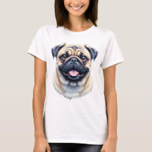 Mignon Carlin aux grands yeux – motif de chien mig