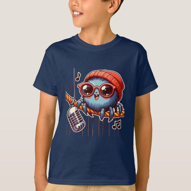 T-shirt 🎵 "mignon chant araignée" Tee ✨ (Devant)