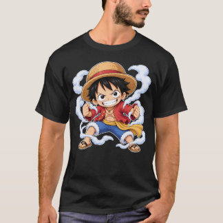 T-shirt Mignon Chibi Monkey D. Luffy One Piece Anime