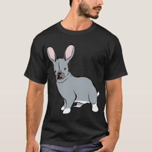 T-shirt Mignon chien carlin et mélange de lapin chiot carl
