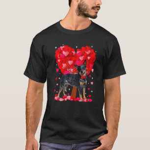 T-shirt Mignon chien de berger australien Saint Valentin c
