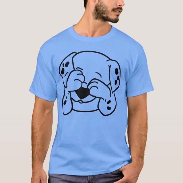 T-shirt mignon chien douceur doganier ami rétro (Devant)