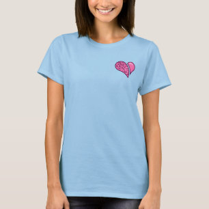 T-shirt Mignon comme dessus de cercle "de coeur futé" de