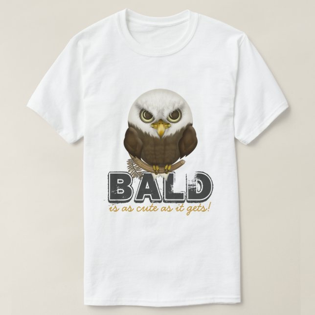 T-shirt Mignon comme Eagle chauve (Design devant)