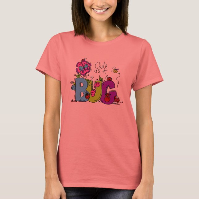 T-shirt Mignon comme insecte (Devant)