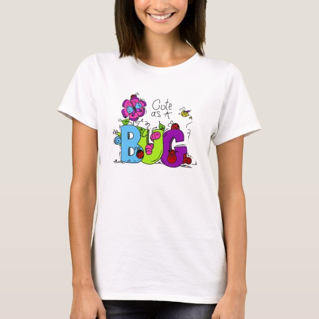 T-shirt Mignon comme insecte (Devant)