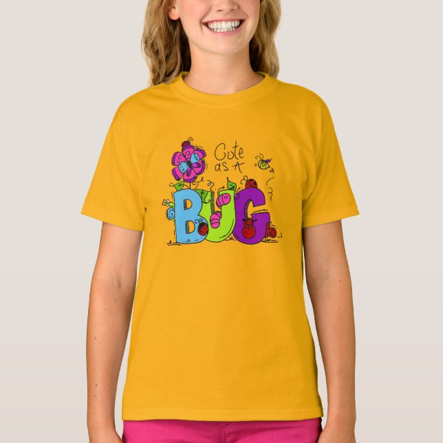 T-shirt Mignon comme insecte (Devant)