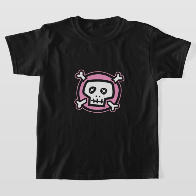 T-shirt mignon crâne rose emo (Poser)