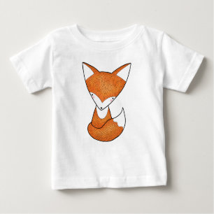 T-shirt mignon d'animal de région boisée de Fox de