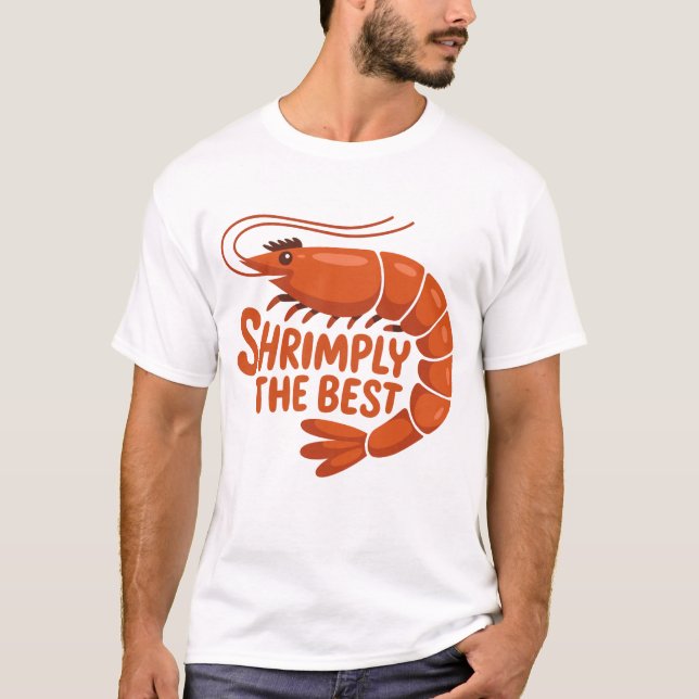 T-shirt mignon de crevettes tout simplement le mei (Devant)