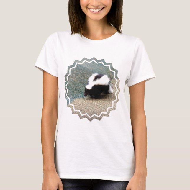 T-shirt mignon de dames de mouffette (Devant)