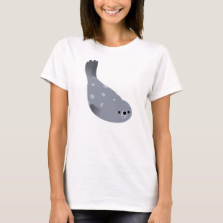 T-shirt mignon de femmes de joint de port de bande