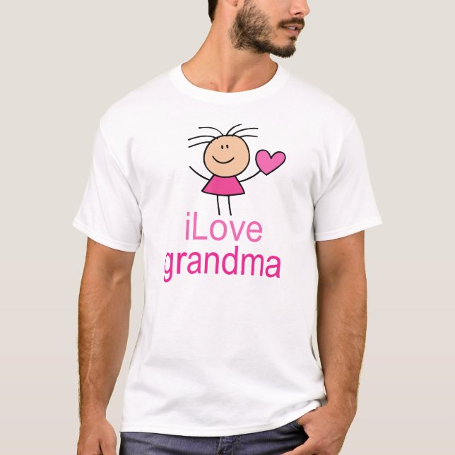 T-shirt mignon de grand-maman d'amour d'I (Devant)