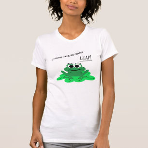T-shirt mignon de grenouille de bande dessinée