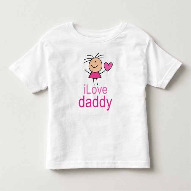 T-shirt mignon de papa d'amour d'I (Devant)