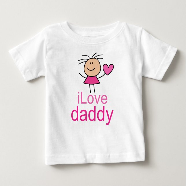 T-shirt mignon de papa d'amour d'I (Devant)