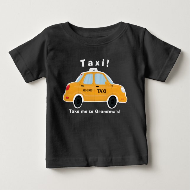 T-shirt mignon de taxi - bébé - enfant en bas âge (Devant)