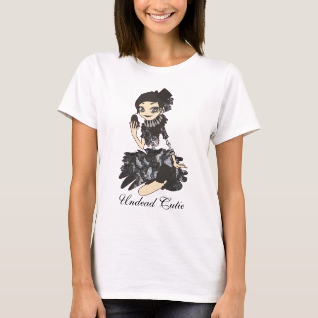 T-shirt mignon de zombi de vampires (Devant)