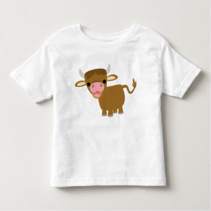 T-shirt mignon d'enfants de boeuf de bande