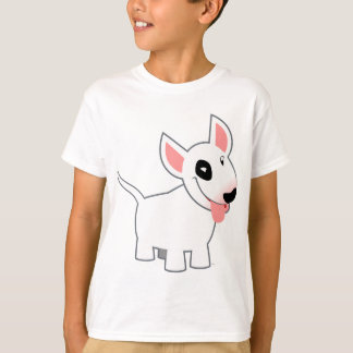 T-shirt mignon d'enfants de bull-terrier de bande