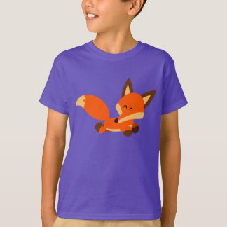 T-shirt mignon d'enfants de Fox de bande dessinée
