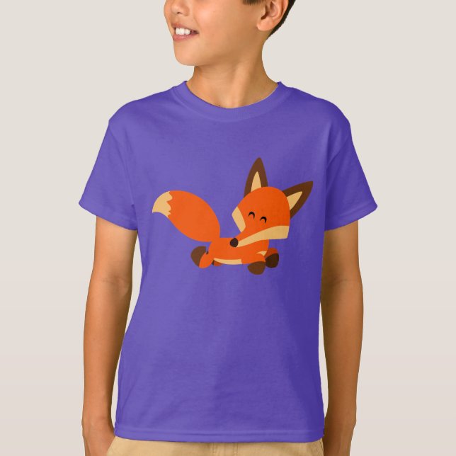 T-shirt mignon d'enfants de Fox de bande dessinée (Devant)