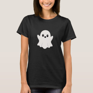 T-shirt Mignon dessin de fantôme Kawaii Halloween