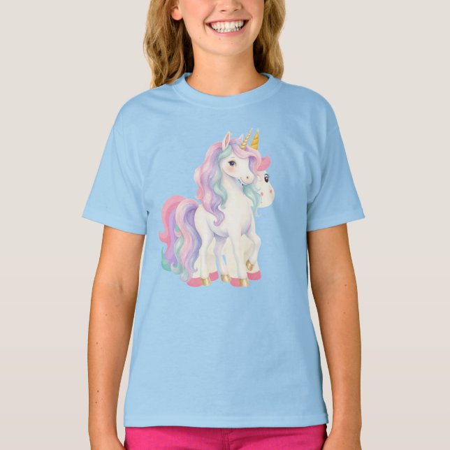 T-shirt Mignon Deux Chevaux Amour (Devant)