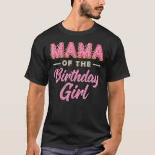 T-shirt Mignon-Donut-Mama-Anniversaire-Fille-Chemise-Doux-