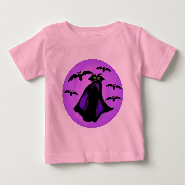 T-shirt mignon Dracula de bébé (Devant)